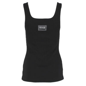 74HAM619-J0004_899-01 Μαύρο Top Με Baroque Αγκράφες versace jeans couture