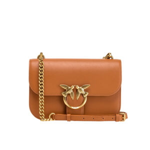 1P22U1Y5H7_L58Q-00 Love Bell Classic Simply 2 Καφέ Τσάντα pinko