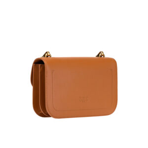 1P22U1Y5H7_L58Q-01 Love Bell Classic Simply 2 Καφέ Τσάντα pinko