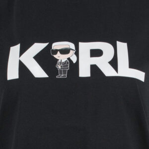 230W1706_999-02 Ikonik 2.0 Karl Logo Μαύρο T-Shirt karl lagerfeld