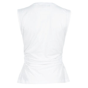 231W1705_100-01 Άσπρη Μπλούζα Με Ανοίγματα karl lagerfeld