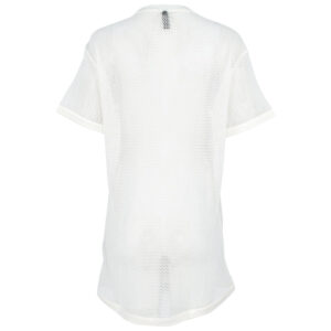 231W2200_100-01 Μακρύ Άσπρο Διχτυωτό T-Shirt karl lagerfeld