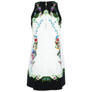 74HAO95P-ES058L54_G03-01-00 Κοντό Φόρεμα Με Φλοράλ Σχέδιο VERSACE JEANS COUTURE