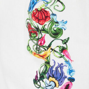 74HAO95P-ES058L54_G03-02-00 Κοντό Φόρεμα Με Φλοράλ Σχέδιο VERSACE JEANS COUTURE