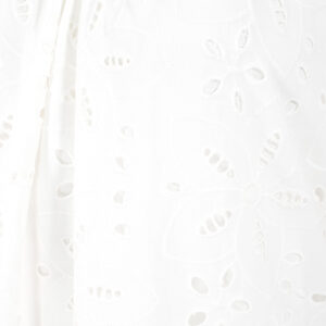 076.50.01.101_WHT-02 Κοντό Άσπρο Φόρεμα Μπροντερί forel