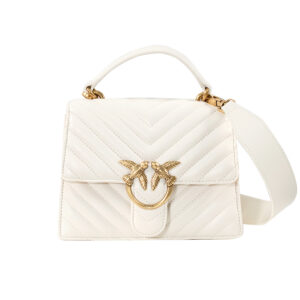 100071A0GK_Z14Q-00 Mini Love One Top Handle Άσπρη (Χ) Τσάντα pinko