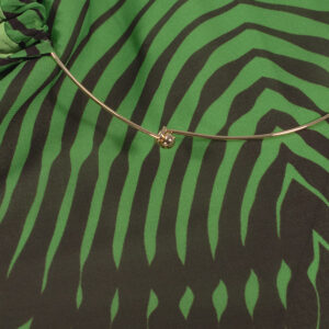2316015_GRN-02 Aphrodite Πράσινο Εξώπλατο Φόρεμα GOLD GLOW