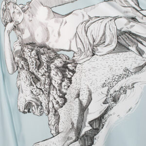 2336004_BLU-02 Pathos Γαλάζιο Φόρεμα Με Ένα Μανίκι C-THROU