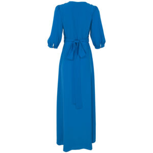 076.50.01.194_BLU-01 Μπλε Φόρεμα Με Σκίσιμο forel