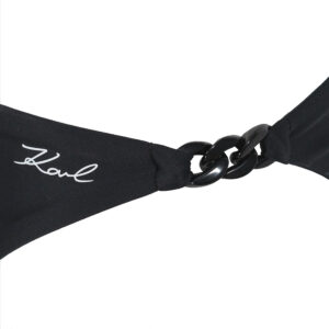 230W2201_999-02 K/Beachwear Μαύρο Μπικίνι Σλιπ Με Αλυσίδα KARL LAGERFELD