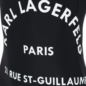 230W2219_999-02 K/Beachwear Μαύρο Ολόσωμο Μαγιό Με Logo KARL LAGERFELD