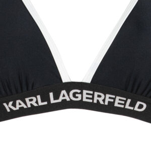 230W2234_999-02 K/Beachwear Μαύρο Μπικίνι Τοπ Με Logo KARL LAGERFELD