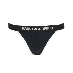 230W2235_999-00 K/Beachwear Μαύρο Μπικίνι Σλιπ Με Logo KARL LAGERFELD