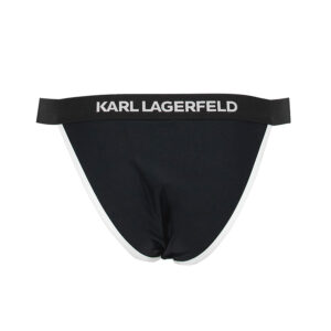 230W2235_999-01 K/Beachwear Μαύρο Μπικίνι Σλιπ Με Logo KARL LAGERFELD