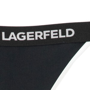 230W2235_999-02 K/Beachwear Μαύρο Μπικίνι Σλιπ Με Logo KARL LAGERFELD