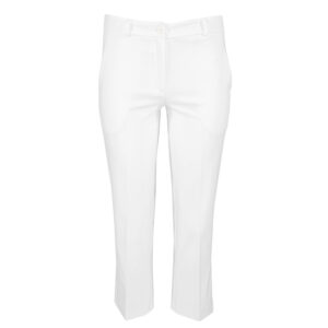 3280_WHT-00 Άσπρο Basic Παντελόνι Κάπρι pirouette