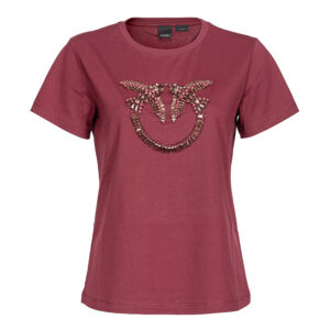 100535A15D_WW8-00 Quentin Κόκκινο T-Shirt Με Love Birds pinko
