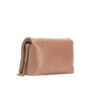 101585A10F_D01B-01 Love Click Classic Puff Μπεζ Τσάντα pinko