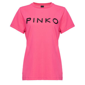 101752A150_N17-00 Start Ροζ T-Shirt Με Logo pinko