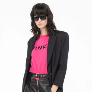101752A150_N17-mdl1 Start Ροζ T-Shirt Με Logo pinko