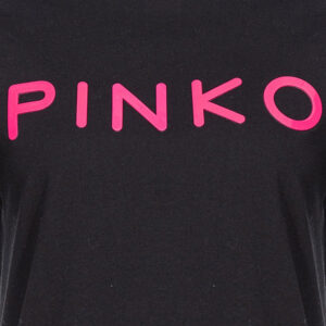 101752A150_Z99-02 Start Μαύρο T-Shirt Με Logo pinko