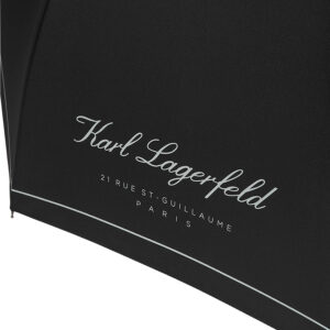 231W3998_999-03 Hotel Karl Μαύρη Ομπρέλα karl lagerfeld