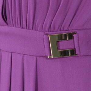 AB41936E2_A98-02 Μωβ Φόρεμα Με Απλίκες elisabetta franchi