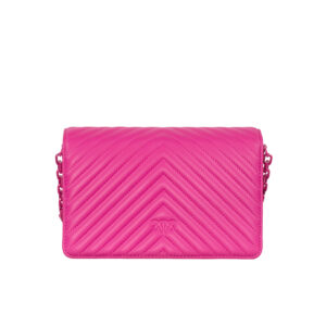 100063A0VM_N17B-02 Love Click Classic Block Colour Φουξ Τσάντα pinko