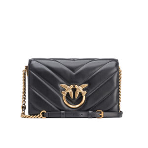 100063A136_Z99Q-00 Love Click Classic Big Chevron Μαύρη Τσάντα pinko