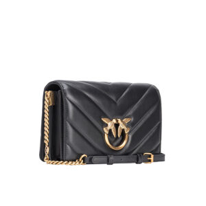 100063A136_Z99Q-03 Love Click Classic Big Chevron Μαύρη Τσάντα pinko
