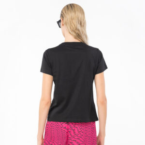 100535A15D_Z99-mdl3 Quentin Μαύρο T-Shirt Με Love Birds pinko