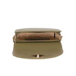 101510A0QO_V62Q-02 Love Round Click Classic Πράσινη Τσάντα pinko