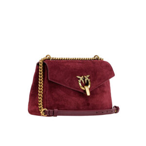 101512A0F6_WW5Q-03 Cupido Classic Messenger Κόκκινη Σουέντ Τσάντα pinko