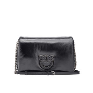 101585A0F8_Z99O-00 Love Click Puff Classic Laminated Μαύρη Τσάντα pinko