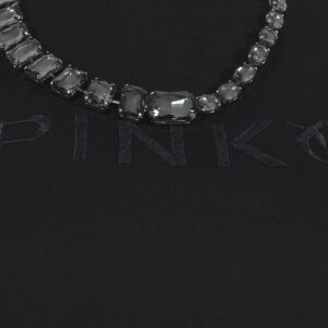 101835A15Z_ZI4-02 Marcelle Μαύρο T-Shirt Με Στρας pinko