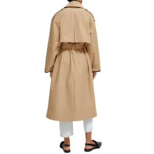 173118_0137-mdl3 Μπεζ Καπαρντίνα Με Ζώνη MAISON SCOTCH