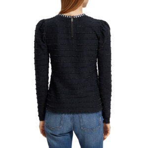 173288_0560-mdl2 Γκρι Ριγέ Μπλούζα Με Ξέφτια MAISON SCOTCH