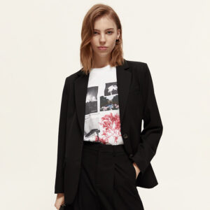 174702_6647-mdl2 Μαύρο Φαρδύ Σακάκι MAISON SCOTCH