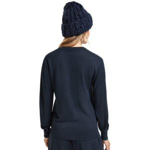 174793_0002-mdl3 Μπλε Σκούρη Φαρδιά Πλεκτή Μπλούζα MAISON SCOTCH