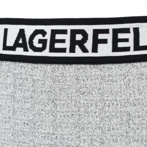 235W1204_101-02 Γκρι Midi Φούστα Με Logo KARL LAGERFELD
