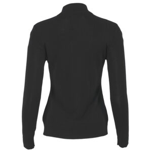 235W2000_998-01 Μαύρη Πλεκτή Μπλούζα Με Logo KARL LAGERFELD