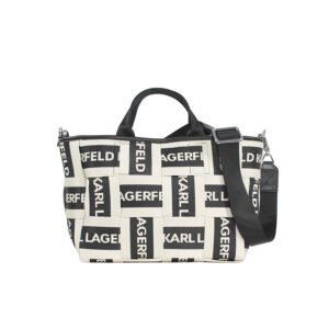 235W3030_199-00 K/Webbing Logo Sm Tote Πλεκτή Τσάντα KARL LAGERFELD