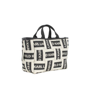 235W3030_199-01 K/Webbing Logo Sm Tote Πλεκτή Τσάντα KARL LAGERFELD