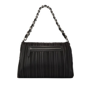 236W3008_999-01 K/Kushion Chain Fold Tote Μαύρη Τσάντα KARL LAGERFELD