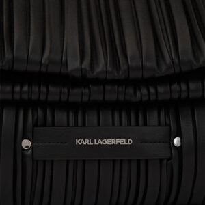 236W3008_999-03 K/Kushion Chain Fold Tote Μαύρη Τσάντα KARL LAGERFELD