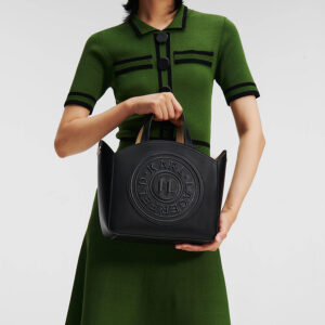236W3094_999-mdl1 K/Circle Tote Patch Μαύρο Τσαντάκι KARL LAGERFELD