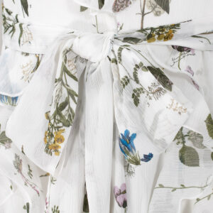 270288_WHT-02 Kirstty Μακρύ Άσπρο Φλοράλ Φόρεμα TED BAKER