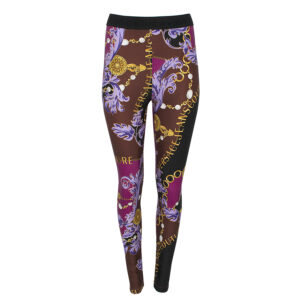 75HAC101-JS203_G51-00 Εμπριμέ Κολάν Με Logo Και Πέρλες VERSACE JEANS COUTURE