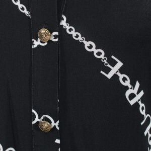 75HAL213-JS201_899-02 Μαύρο Πουκάμισο Με Αλυσίδες VERSACE JEANS COUTURE