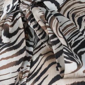 077.80.01.015_BEJ-02 Πουκάμισο Animal Print Με Φουλάρι forel